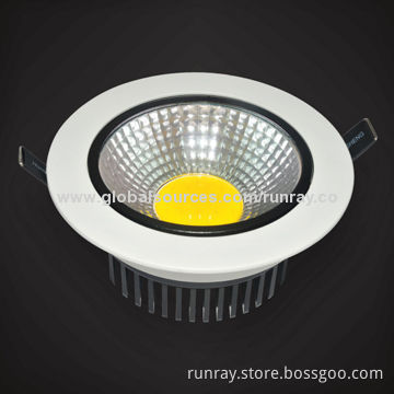 10W COB LED Downlight, >50,000 Hours Lifespan, Bridgelux, Epistar, EpiLEDs LED Chips, Eco-friendly